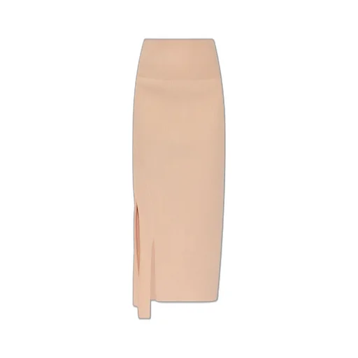 Ribbed Knit Midi Skirt
