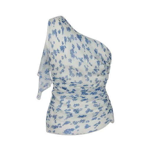 One-Shoulder Ruched Mini Dress