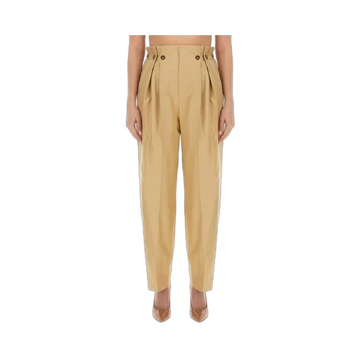 High-Waisted Pleated Trousers