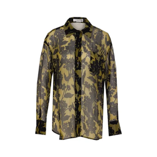 Floral Print Sheer Shirt
