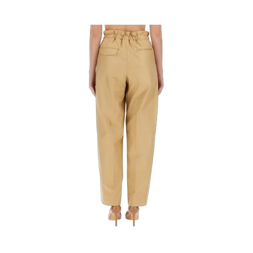 High-Waisted Pleated Trousers