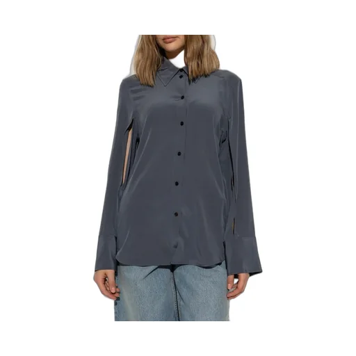 Shirt With Slit Sleeves