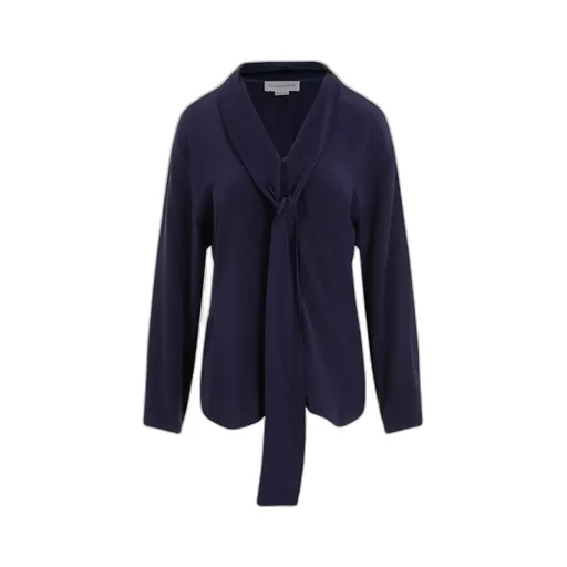 Long Sleeve Tie Neck Blouse
