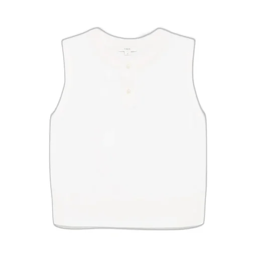 Sleeveless Henley Top