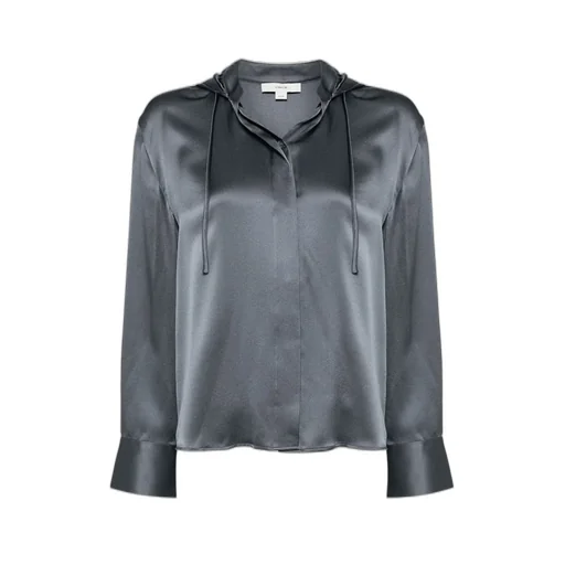 Hooded Silk Shirt