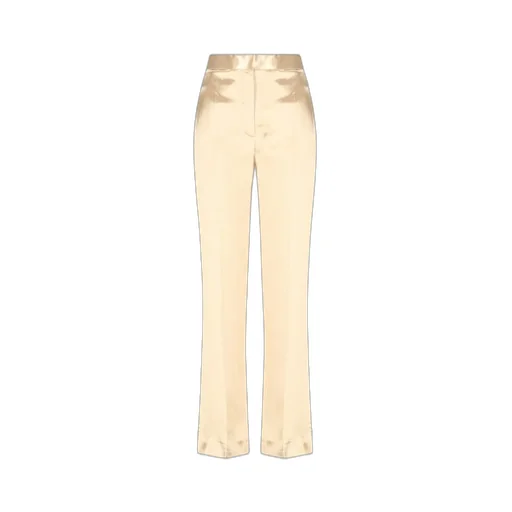 High-Waisted Flared Trousers