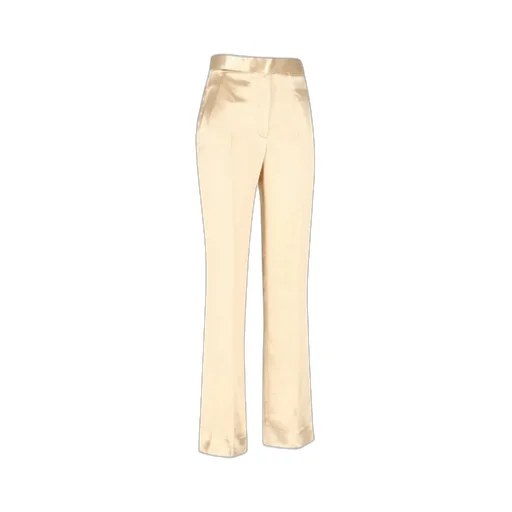 High-Waisted Flared Trousers