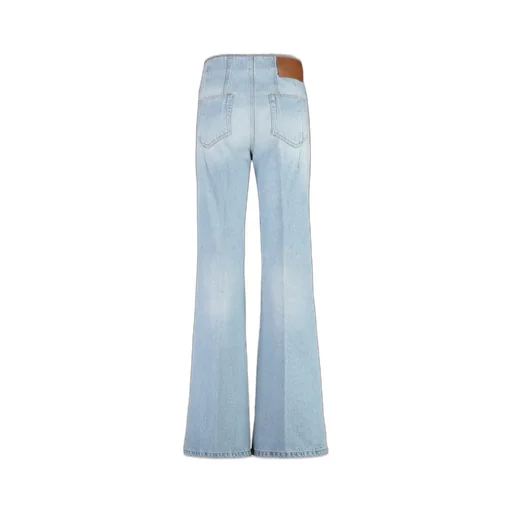 High-Waisted Flared Jeans