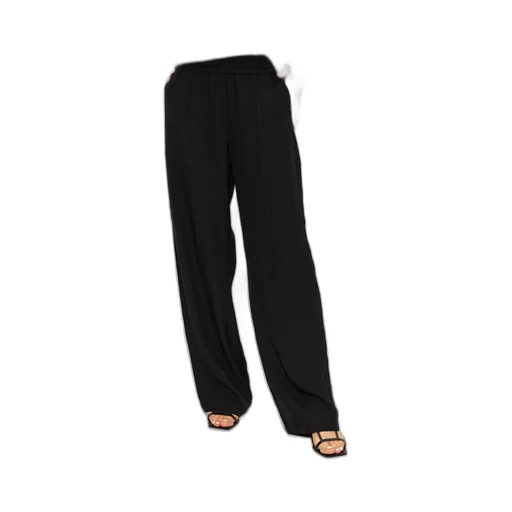 Wide-Leg Pleated Trousers
