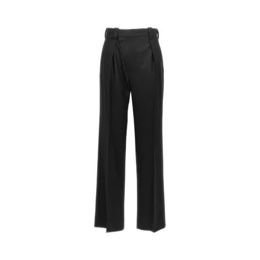 High-Waisted Pleated Trousers