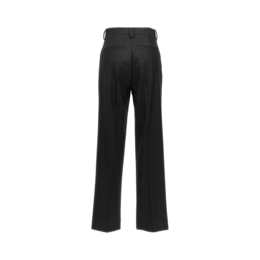 High-Waisted Pleated Trousers