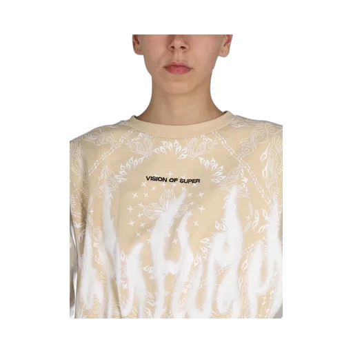 Sweatshirt With Bandana And Flame Print
