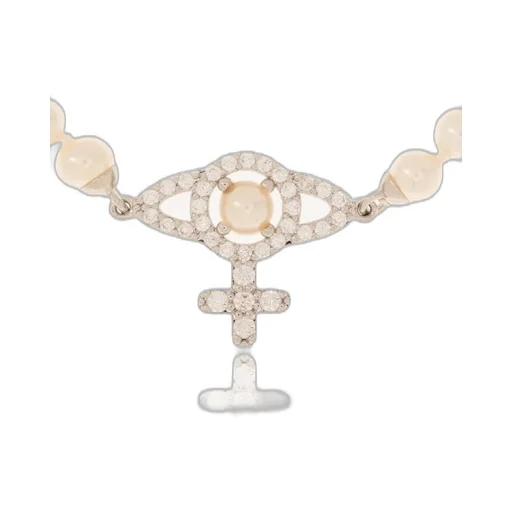 Pearl Bracelet With Orb Pendant