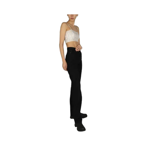 Cropped Top With Flame Print