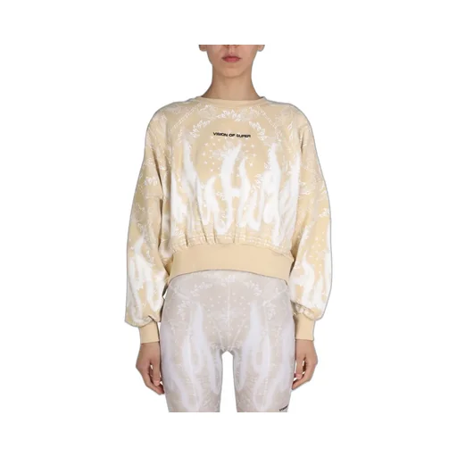 Sweatshirt With Bandana And Flame Print