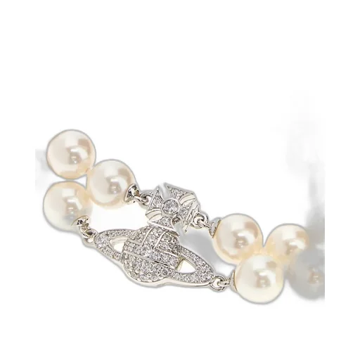 Pearl Bracelet With Orb Clasp