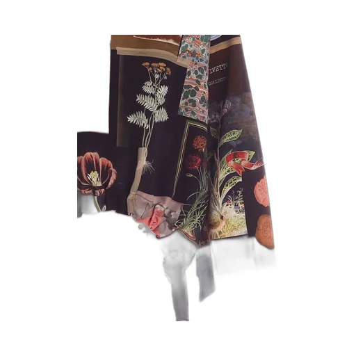 Patchwork Print Long Sleeve Top