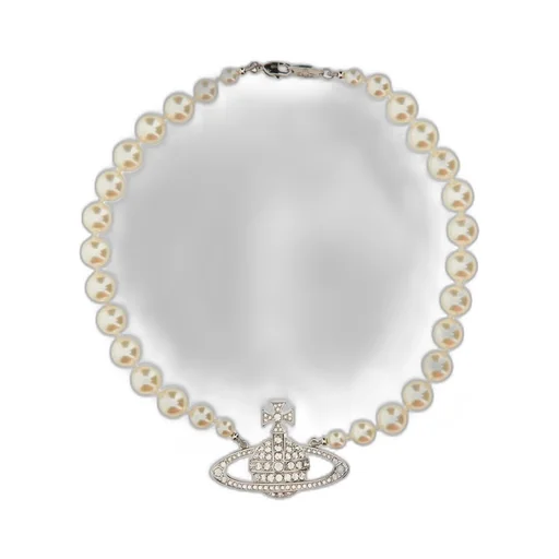 Pearl Necklace With Orb Pendant