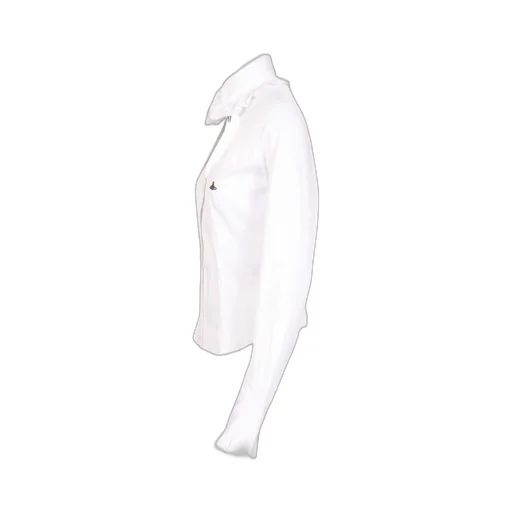 Shirt With Ruffled Collar