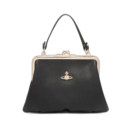 Kiss Lock Top Handle Bag