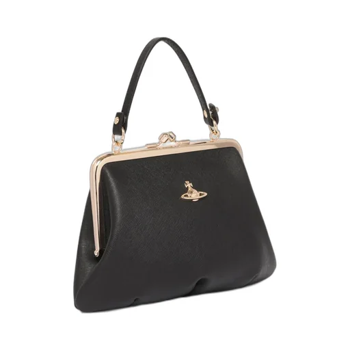 Kiss Lock Top Handle Bag