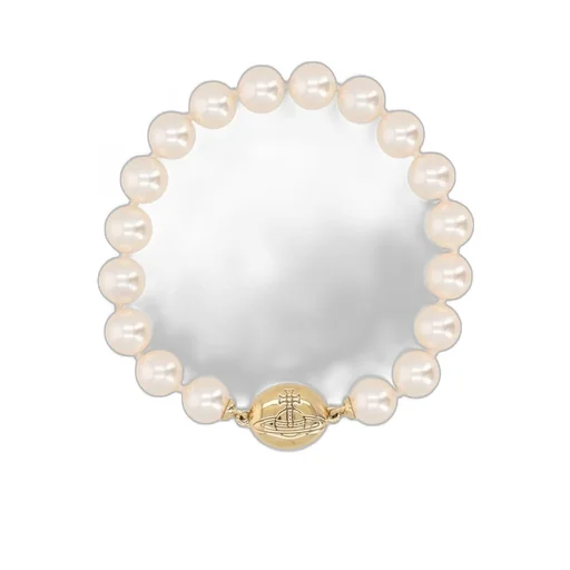 Pearl Bracelet With Orb Charm