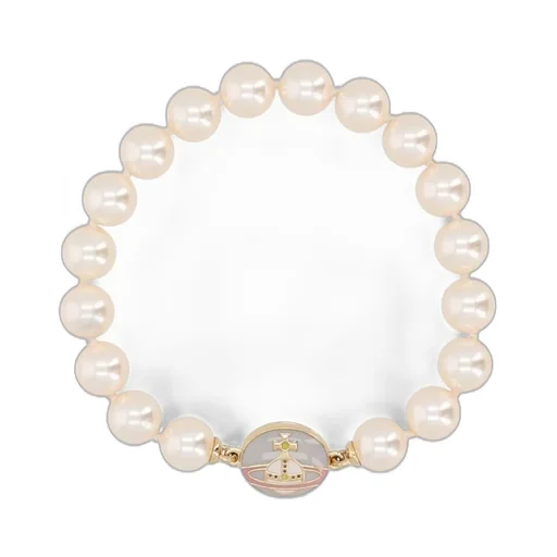 Pearl Bracelet With Orb Charm