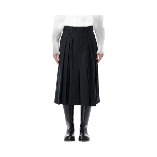 Pleated Midi Skirt