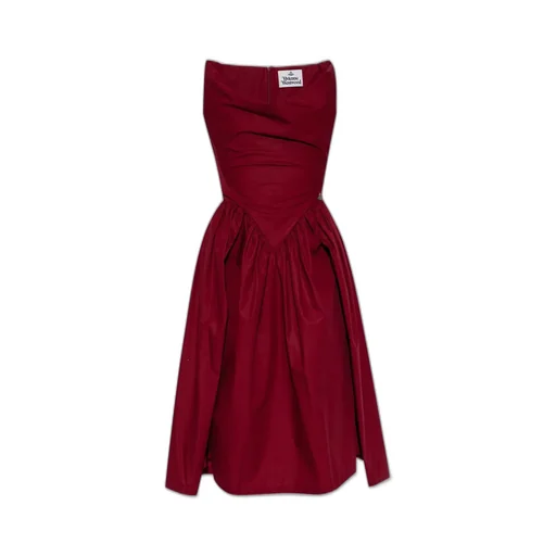 Draped Bustier Dress