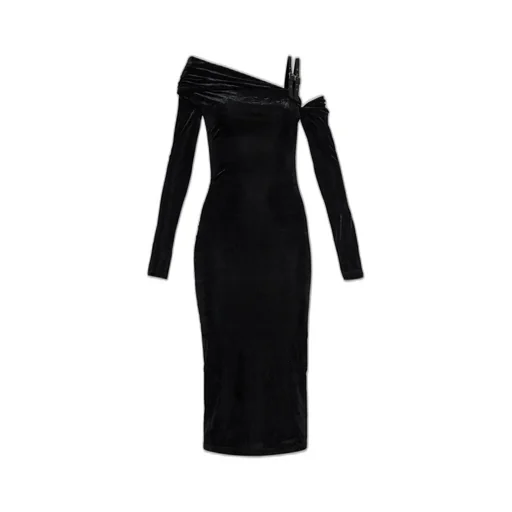 One-Shoulder Velvet Dress