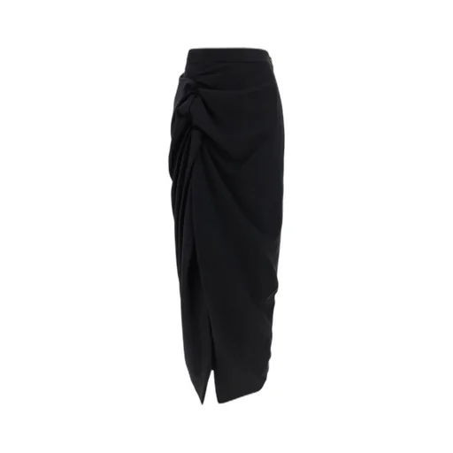 Draped Maxi Skirt