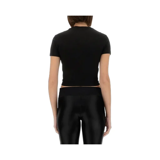 Cropped T-Shirt With Barocco Print