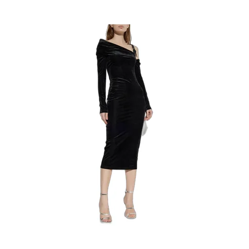 One-Shoulder Velvet Dress