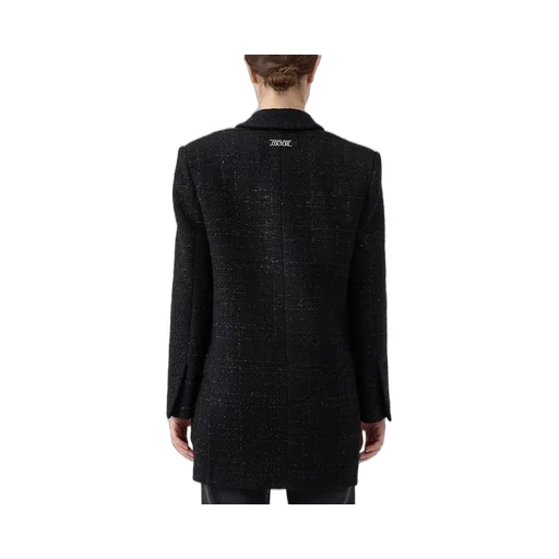 Double-Breasted Tweed Blazer