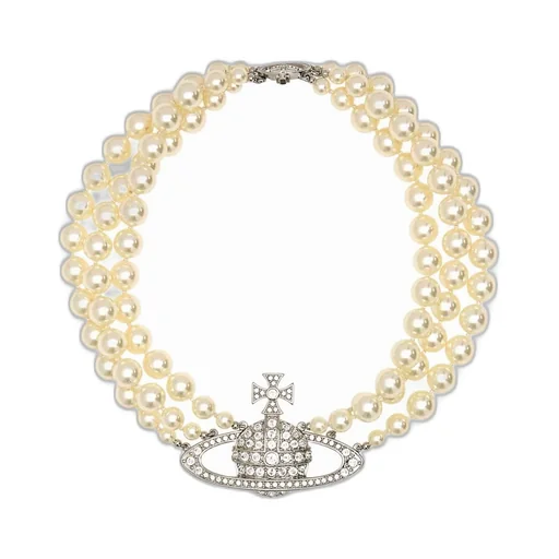 Pearl Necklace With Orb Pendant