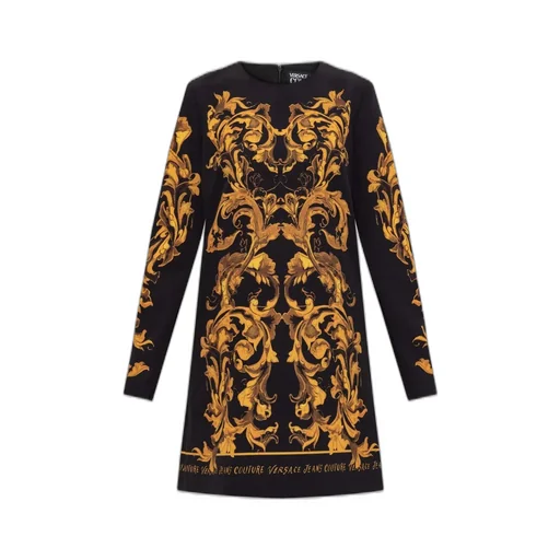 Baroque Print Mini Dress