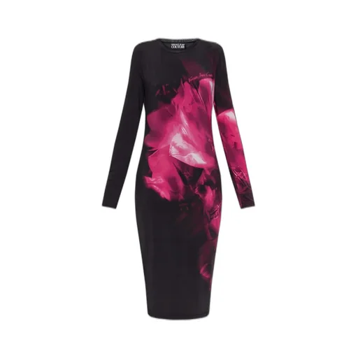 Long-Sleeved Dress With Floral Print
