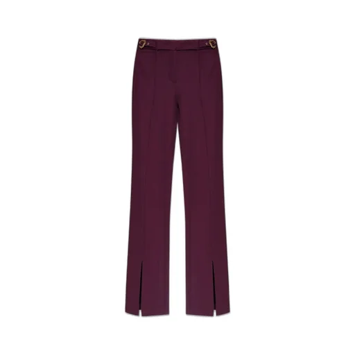 High-Waisted Flared Trousers