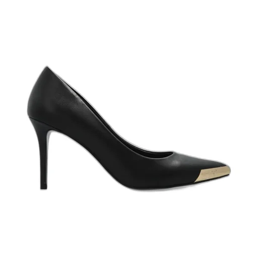 Pointed-Toe Pumps With Metal Detail