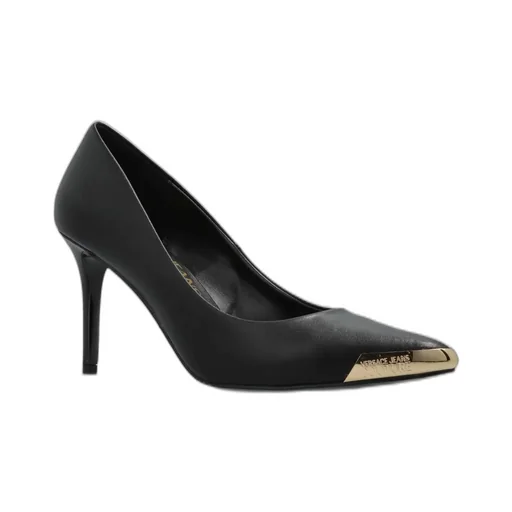 Pointed-Toe Pumps With Metal Detail