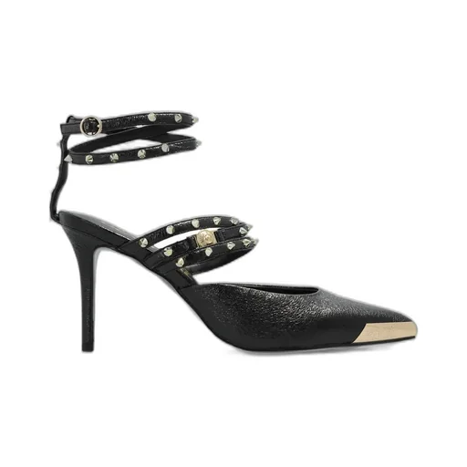 Stiletto Heels With Studs And Ankle Strap
