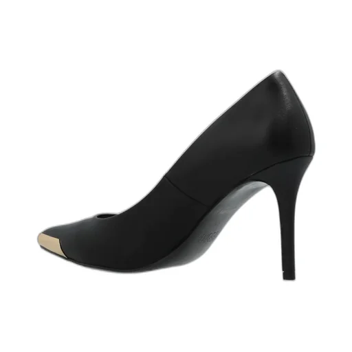 Pointed-Toe Pumps With Metal Detail
