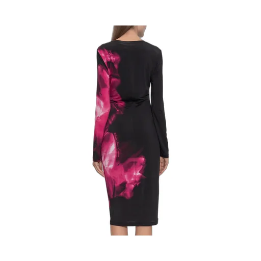Long-Sleeved Dress With Floral Print
