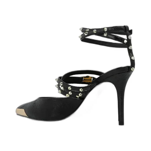 Stiletto Heels With Studs And Ankle Strap