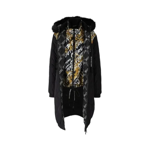 Quilted Coat With Baroque Print