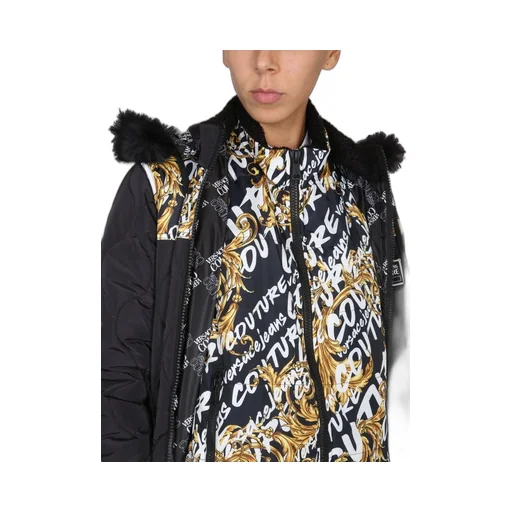 Quilted Coat With Baroque Print