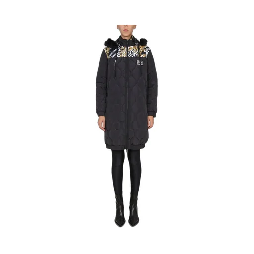 Quilted Coat With Baroque Print