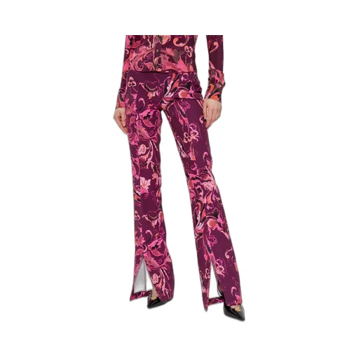 High-Waisted Flared Trousers