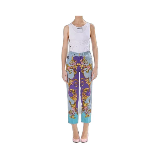 Baroque Print Jeans