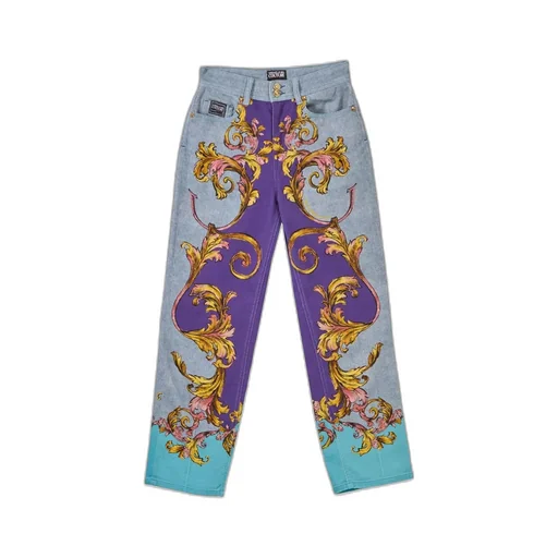 Baroque Print Jeans